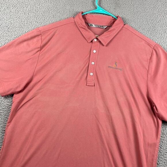 Travis Mathew Golf Polo Shirt Men's 2XL Red Streamsong Causal Athletic - Picture 2 of 11
